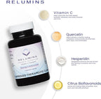 Relumins Advanced Vitamin C Supplement with Rose HIPS - 1000mg of Vitamin C Immune Support & Collagen Production, Made in USA, Ultimate Wellness Gift for Mom, 180 Capsules x 3 Bottles (9-Month Supply)