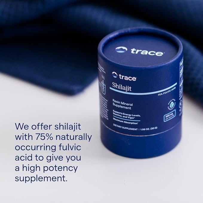 Trace Minerals Shilajit Resin - Himalayan Shilajit Resin for Overall Wellness - Immunity Support - Energy, Brain & Digestive Health Support - ConcenTrace - 450mg Per Serving (60 Servings)