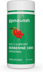 UpNourish Liposomal Berberine Supplement - Advanced Berberine HCl 1000mg Plus Ceylon Cinnamon, Chromium Picolinate, Curcuminoids, Resveratrol, Green Tea and Yerba Mate - 90 Vegan Capsules