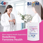 Biom Probiotic Suppository: Natural Vaginal pH and Odor Control Regimen; Balance and Nourishes Vaginal Microbiome; No Parabens (30)