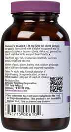 Bluebonnet Vitamin E 200 IU Mixed Softgels, 50 Count