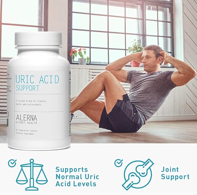 Uric Acid Support - Tart Cherry, Celery Extract, Turmeric, Quercetin - Support Normal Kidney Function - 60 Vegetarian Tablets
