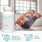 Uric Acid Support - Tart Cherry, Celery Extract, Turmeric, Quercetin - Support Normal Kidney Function - 60 Vegetarian Tablets