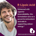 BESTVITE R-Lipoic Acid 200mg Stabilized with Bio-Enhanced Na-RLA (60 Vegetarian Capsules) - No Stearates - No Fillers - Vegan - Gluten Free - Non GMO