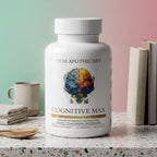 Cognitive Max Brain Health Supplement - DMAE Bacopa Ginkgo GABA Phosphatidylserine - Brain Nutrition Formula with B Complex DHA Vitamins Minerals - Daily Cognitive Wellness - Vegan - 60 Capsules
