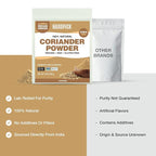 HANDPICK Coriander Powder (14oz) 100% Natural Ground Coriander | Premium Quality and High Value | Non-GMO, Gluten Free, Sourced from India | No Adulterations | Packed in Resealable Ziplock Pouch