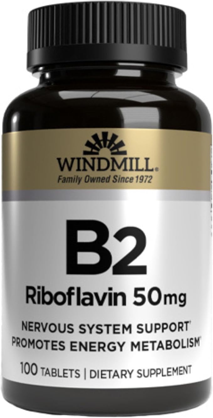 Windmill Vitamin B-2 50 mg Tablets - 100 ea (6 Pack)