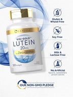 Carlyle Lutein and Zeaxanthin 20mg | 300 Softgels | Eye Health Vitamins | Non-GMO & Gluten Free Supplement
