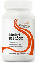 Seeking Health Methyl B12 1000, 1000 mcg B12 as Adenosylcobalamin and Methylcobalamin, Supports Homocysteine Levels and Methylation, MTHFR Support, Vegan and Vegetarian (60 lozenges)*