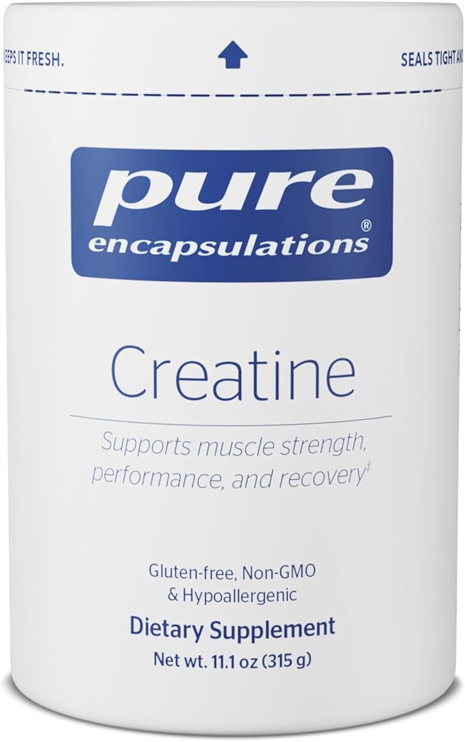 Pure Encapsulations Creatine - Creatine Supplement - Muscle Strength, Performance & Recovery - Pre-Workout Recovery Powder - Gluten-Free, Non-GMO & Hypoallergenic - 315 g (60 Servings)