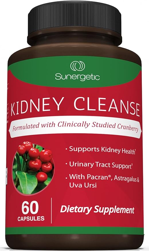Premium Kidney Cleanse Supplement – Powerful Kidney Support Formula With Cranberry and Astragalus- Helps Support Healthy Kidneys & Urinary Tract Support - Kidney Cleanse Detox & Repair – 60 Capsules