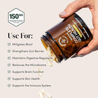 Complete Gut Health by Beekeeper's Naturals, 3-in-1 Prebiotic, Postbiotic, Probiotics for Digestive Health & Bloating Relief for Women & Men, Propolis Powered, Gluten-Free Vegan Capsules, 60ct