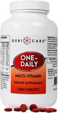 GeriCare One-Daily Multi-Vitamin Tablet, 1000 Count Adult Multivitamin Supplement for Men & Women | Easy-to-Take Dietary Supplement with Vitamins A, C, D3, B, Calcium| Vitamin & Mineral Complex