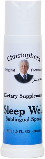 Christopher's Original Formulas Sleep Well Spray, Herbal Sleep Aid for Adults, Spray with Essential Oils for Sleep and Relaxation, Valerian Root for Sleep, Chamomile Flowers Passion Flower Extract