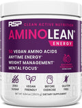 RSP NUTRITION AminoLean Pre Workout Powder, Amino Energy & Weight Management with Vegan BCAA Amino Acids, Natural Caffeine, Preworkout Boost for Men & Women, 30 Serv