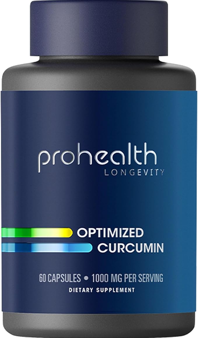 ProHealth Turmeric Curcumin Supplement: 285 Times More Bioavailable - Developed by Neuroscientists. 1000 mg Concentrated Longvida Curcumin Extract Per Serving (60 X 500mg Capsules Per Bottle)