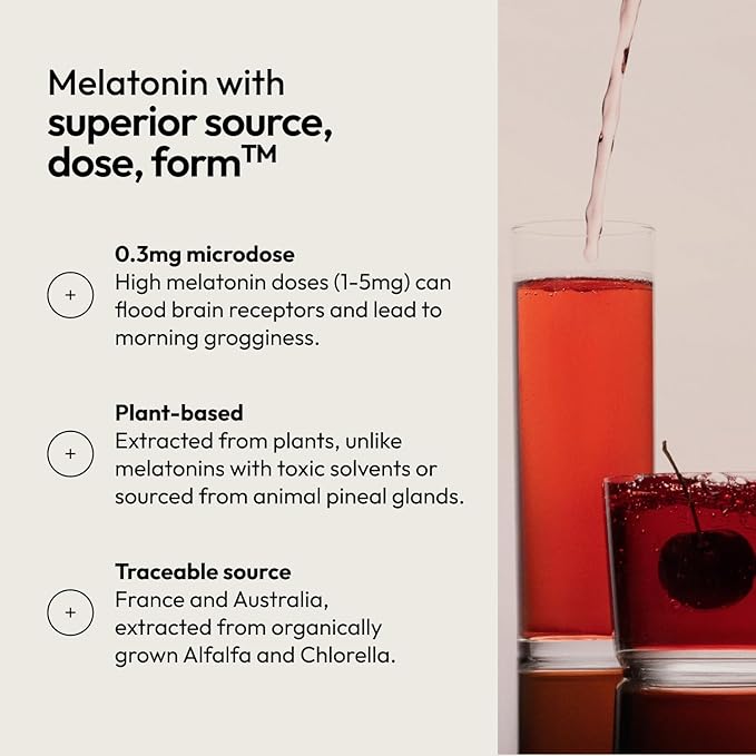 Moon Juice Sleepy Magnesi-Om - Sleep Supplement Powder with Magnesium Glycinate, L-Theanine & Plant-Based Melatonin, Sugar-Free Bedtime Drink Mix for Deep Sleep w/o Grogginess, Cherry, 35 Servings