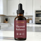 Pureveen Thyroid Balance, Thyroid Support Drops for Women, Liquid Supplement with Milk Thistle, Selenium, Zinc, Magnesium, Daily Wellness & Energy Support, 60ML