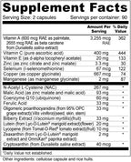 Wellness Resources Daily Protector Eye & Immune - Lutein, Lycopene, Zeaxanthin, Cryptoxanthin, Bilberry and More for Eye, Immune, and Skin Health (180 Capsules)