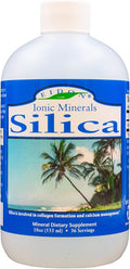 Eidon Liquid Silica Mineral Concentrate - Silica Supplement for Hair, Skin, and Nails, Supplement Drops to Support Collagen Production & Hair Loss for Women & Men, Helps Manage Calcium - 18 oz