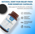 Lonvera Boneflex Glucosamine Chondroitin MSM Turmeric Joint Support Supplement with Grass Fed Bone Marrow and Collagen - Joint Supplements for Men and Women, 60 Capsules