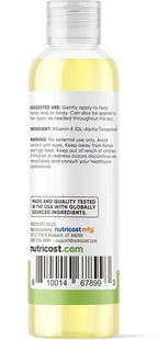 Nutricost Essentials Vitamin E Oil (8 Ounces / 230,000 IU) | Vitamin E Oil for Skin, Hair, and Nails