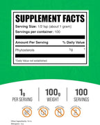 BulkSupplements.com Phytosterols Powder - Phytosterols Supplement, Beta Sitosterol Supplement - Sourced from Soy, Gluten Free, 1g per Serving, 100g (3.5 oz) (Pack of 1)