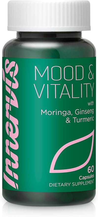 Mood & Vitality Supplement for Women – Energy, Focus & Balance | with Moringa, Korean Ginseng, Garlic, L-Arginine, L-Citrulline, Zinc & Vitamin B3 | 60 Capsules