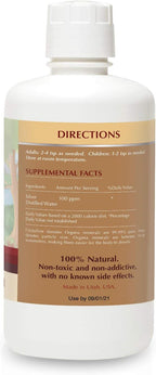 Organa Crystalline Nano Colloidal Silver - 100 PPM - 32 oz Bottle