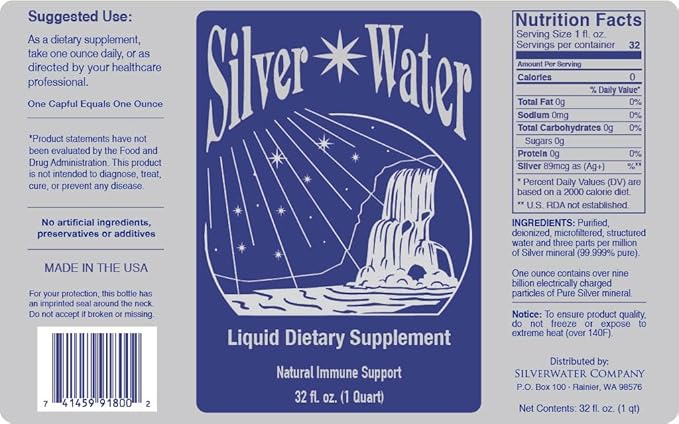 Silver Water 2 Quart Special