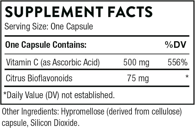 THORNE - Essential Vitamins Bundle: Vitamin C & D-5000 Complex - Immune, Bone Health, and Energy Support - 60 to 90 Servings