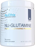 Nu-Glutamine Pure L-Glutamine Powder for Muscle Growth & Recovery & Soreness - Maximize Your Performance and Workout - 5g per Serving - 50 Servings