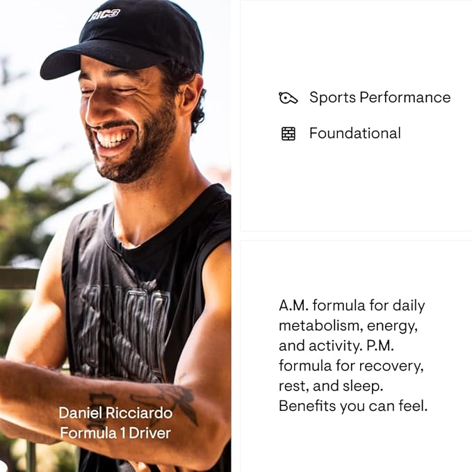 THORNE - Multi-Vitamin Elite AM & PM (180 Capsules) & Amino Complex (Berry, 8 Oz) Bundle - Supports Energy Production & Athletic Performance - Gluten, Dairy & Soy-Free