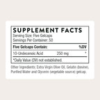 THORNE - Undecylenic Acid - Fatty Acid Support for a Healthy Balance of Gut & Vaginal Flora - Promotes Optimal GI Tract Function* - Gluten, Dairy & Soy-Free - 250 Softgels