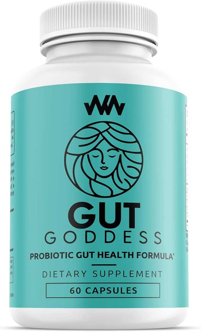 Warped Wellness Womens Gut Health Support Supplement | Female Probiotic Digestive Enzyme Vitamin | Papain Enzyme for Digestion Support | Gut Goddess