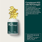 AG1 Omega 3 Fish Oil Softgels – 2000mg EPA & DHA from Wild-Caught Fish, Supports Heart, Brain & Joint Health | 90 Capsules | Athletic Greens Supplement