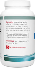 Wellness Resources Quercetin - Immune, Sinus and Allergy Support 1000mg per Serving - (250 caps/125 Servings) Vegan, Non-GMO