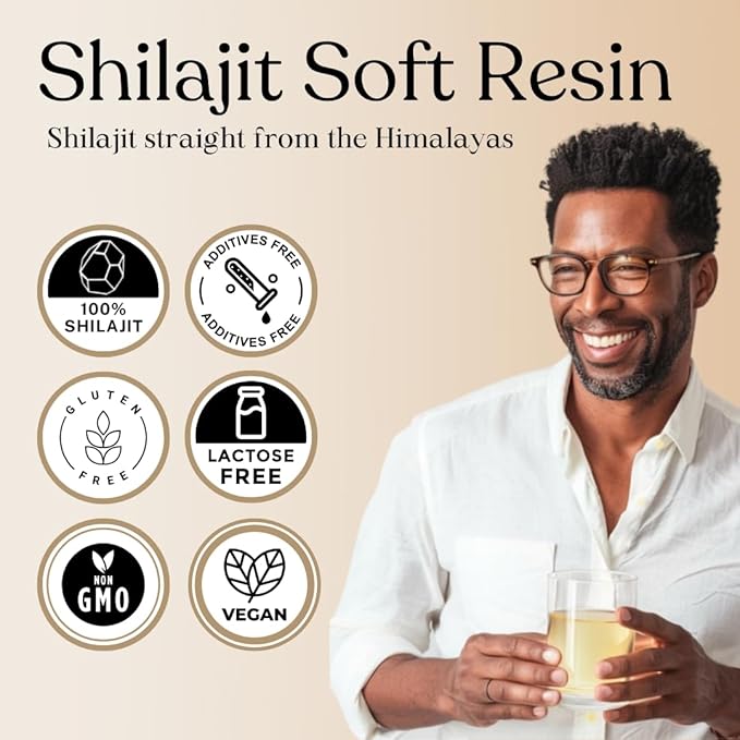 Himalayan Shilajit by Pure Himalyan Shilajit, Grade A Himalayan Soft Resin (15ml), Energy & Immune Support, Natural Source of Fulvic Acid & 85+ Trace Minerals Supplement for Men & Women