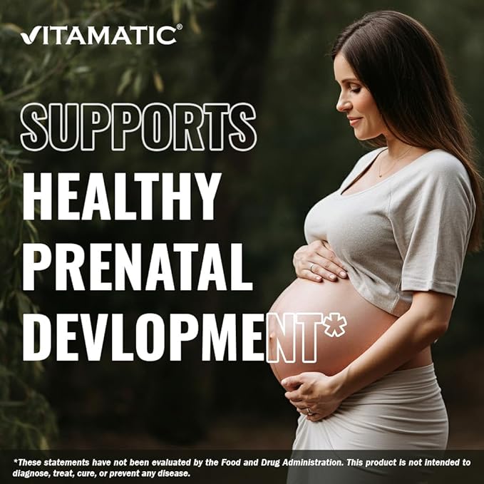 Vitamatic Folic Acid 1000 mcg (1 mg) - Vegetarian Tablets - 1667 mcg DFE - Vitamin B9 (240 Count (Pack of 1))
