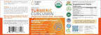 USDA Organic Turmeric Curcumin Capsules 8000mg Equivalent with Black Pepper & Organic Ginger for Absorption, High Potency Turmeric Supplement for Joint Support & Inflammation, 120 Vegetarian Capsules