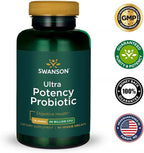 Swanson Ultra Potency Probiotic Digestive Health Immune System Support 66 Billion CFU Prebiotic NutraFlora scFOS 60 DRcaps Veggie Capsules (Caps) (2 Pack)