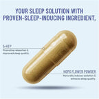 Somulin Nighttime Complex Sleep Aid - Powerful All-Natural Maximum Strength Formula - Fall Asleep & Stay Asleep - Rest & Refresh - Melatonin Valerian Chamomile & 5-HTP - 60 Capsules (Pack of 3)