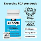 NovaFerrum All Good | Iron Capsule Supplements for Adults | Anemia | 50mg of Iron | 30 Servings | Sugar Free