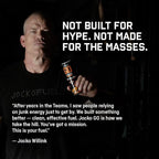 Jocko GO Energy Drink - Keto, Vitamin B12, Vitamin B6, Electrolytes, L Theanine, Magnesium- Energy Boost, Sugar Free Nootropic Monk Fruit Blend - 12 Pack (Nitro Pop)