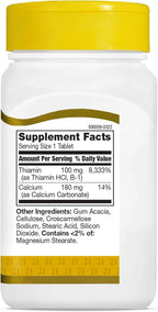 21st Century B-1 Tablets, 100 Mg, 110 Count