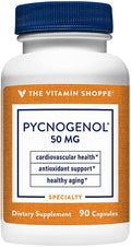 The Vitamin Shoppe Pycnogenol 50mg Antioxidant that Supports Cardiovascular, (90 Capsules)