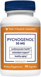 The Vitamin Shoppe Pycnogenol 50mg Antioxidant that Supports Cardiovascular, (90 Capsules)