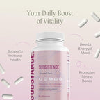 SUBSTANCE. Nature’s Subsistence Daily Fruits Supplement – Organic Superfruit Blend with Acai, Pomegranate, Aloe Vera & 20+ Fruits – Natural Antioxidant & Immune Support Supplement – 30 Servings.