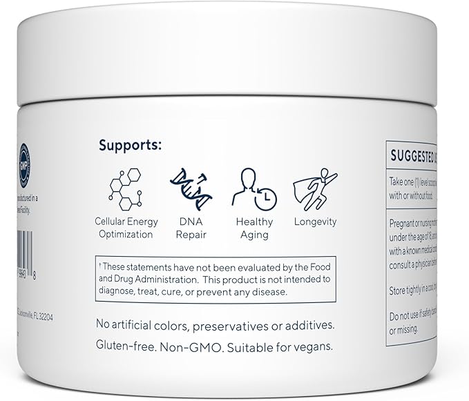 Renue By Science NMN Powder | 100g Fast Dissolve Powder Supplement | 500mg Nicotinamide Mononucleotide per Serving | Manufactured in the USA Third-Party Tested