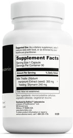DAVINCI Labs Milk Thistle - Dietary Supplement to Support Liver Detoxification and Function, Kidney Health and Healthy Digestion* - with Milk Thistle and More - Gluten-Free - 90 Vegetarian Capsules